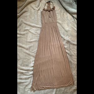 Nude/Taupe Maxi Dress